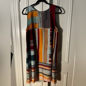 Loft geometric knee-length dress